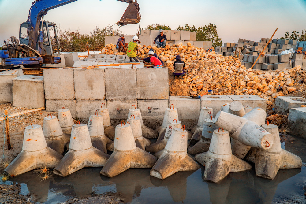 BLOCK BETON & TETRAPOD BANGKALAN