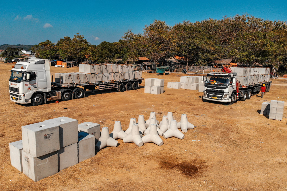 BLOCK BETON & TETRAPOD BANGKALAN